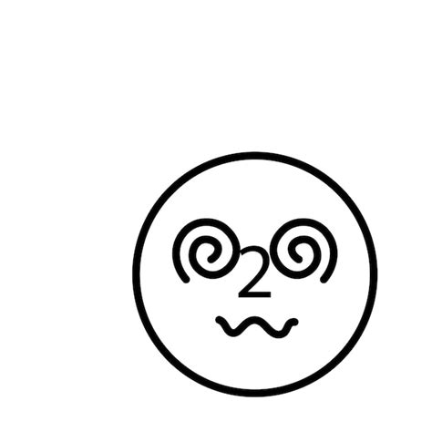 Premium Vector Hypnotized Emoji Icon