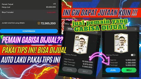 Pemain Gabisa Dijual Ini Cara Jual Pemain Fc Mobile Yang Tidak Bisa