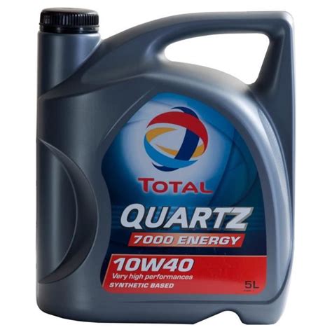 Huile Moteur Total QUARTZ 7000 ENERGY 10W 40 5 Litres Jerrycans Achat