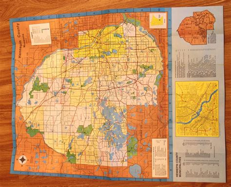 1983 Hennepin County Map Official Highway and Park Reserve - Etsy