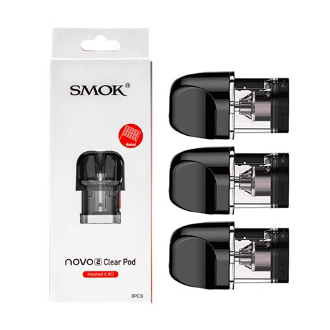 Smok Novo 2 Clear Pod Meshed 08ohm 3ct Vape Plus