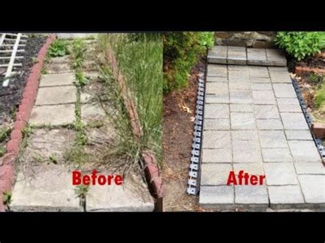 Building A Paver Walkway Do It Yourself Paver Walkway Concrete