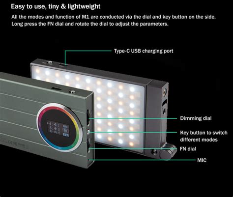 Godox M Rgb Led Mini Creative On Camera Video Light