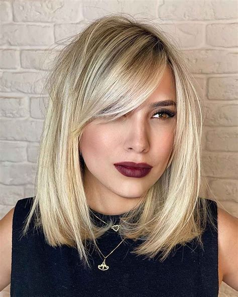 51 Sharpest Straight Lob Haircut Ideas For That Ultra Sleek Look Corte De Pelo Bob Recto Pelo