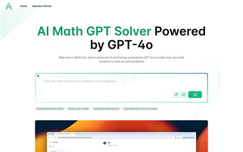 Ai Math Gpt Solver Powered By Gpt O Ai Powered Math Problem Solver