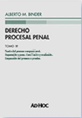 Derecho Procesal Penal De Binder Alberto M Editorial Ad Hoc Tapa