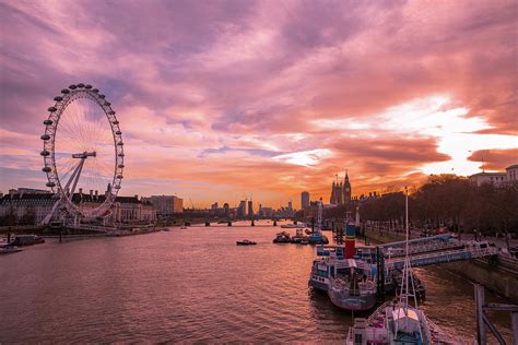 Dramatic Sunset In London Photograph By Marius Comanescu