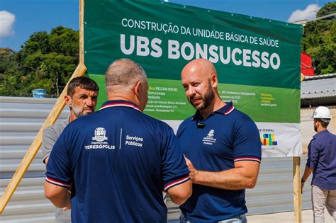 Prefeito Vinicius Claussen inaugura obras de construção da nova UBS