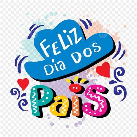 Feliz Dia Dos Pais Letras à Mão Cartão De Felicitações Para O Dia Dos