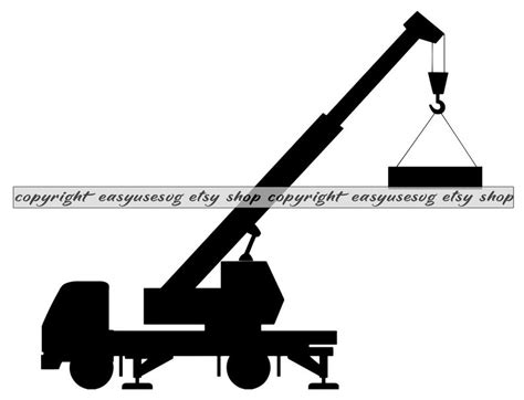 Crane Svg Mobile Crane Svg Crawler Crane Svg Construction Svg Crane