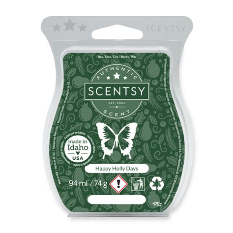Happy Holly Days Scentsy Bar - Scentsy Warming Candles