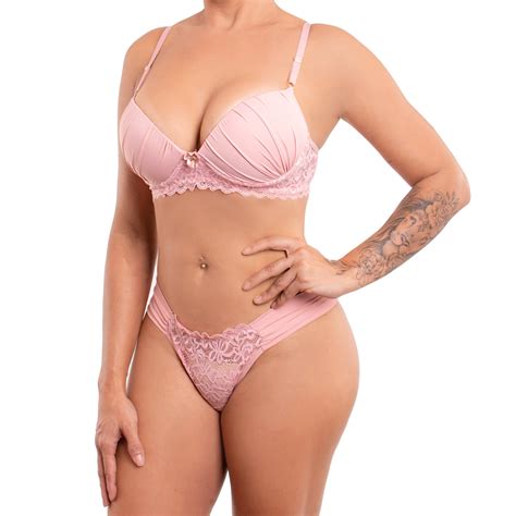 Conjunto lingerie feminina sutiãs bojo calcinha fio calcinha