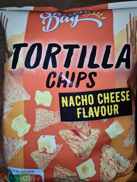 Tortilla Chips Nachos cheese Snack Day kalorie kJ a nutriční hodnoty