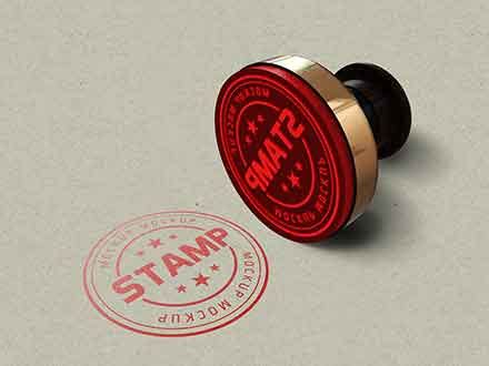 Free Tiny Round Stamp Mockup (PSD)