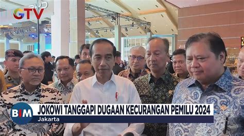 Presiden Jokowi Tanggapi Dugaan Kecurangan Pemilu Bim