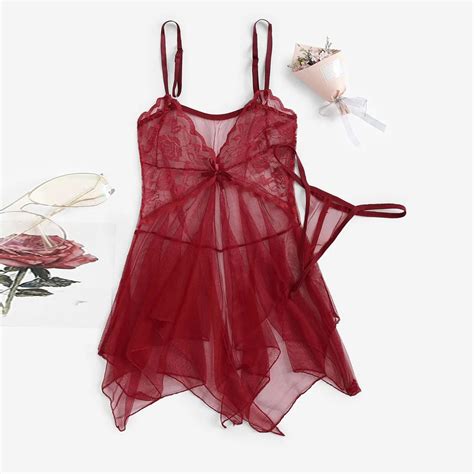 Plus Size Women S Exotic Lingerie Sets Lace Fluoroscopy Beauty Tulle