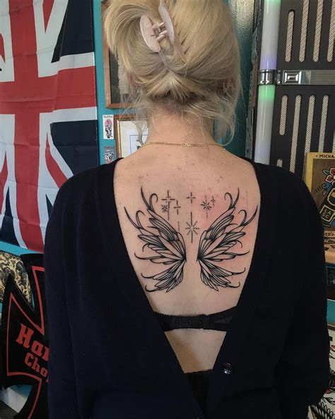 Sexy Angel Wing Tattoos On Back