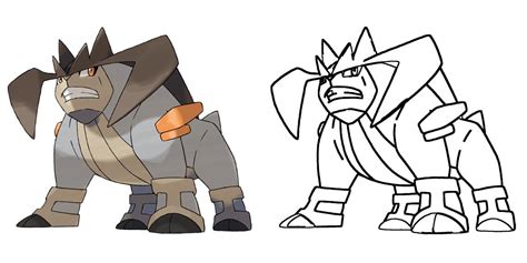 Terrakion Coloring Page Print Ideashortcut