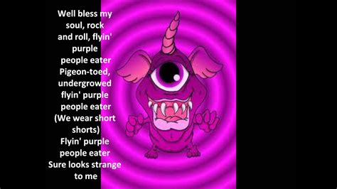 Purple People Eater Lyrics Youtube