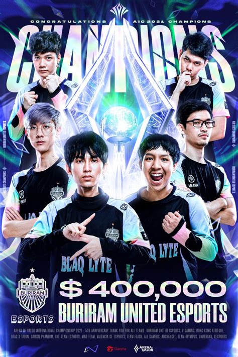 Buriram United Esports ควาแชมป RoV Champiomship 2021