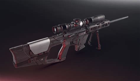 Sci Fi Concept Art Sniper Rifle