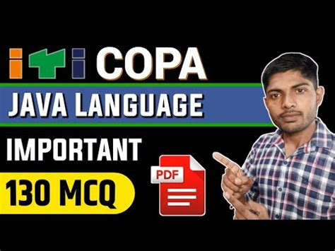 Iti Copa Java Mcq Questions And Answers With Pdf Most Important Java