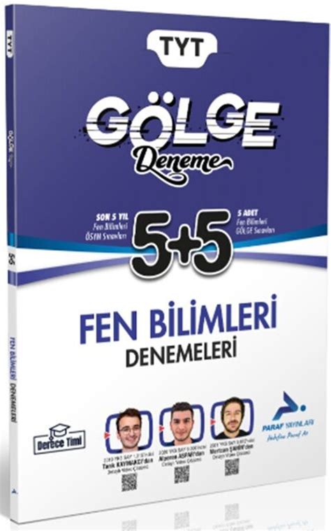 Paraf Yayınları TYT Fen Bilimleri Gölge Deneme Kitapİşler İşler