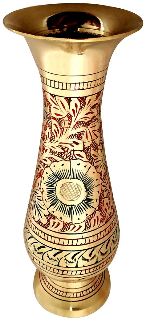 Akanksha Arts Made Of Brass Large 925 Inch High Vase A