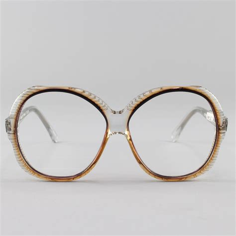 Vintage Eyeglasses Oversized Round 70s Glasses 1970s Eyeglass Frame Deadstock Vintage