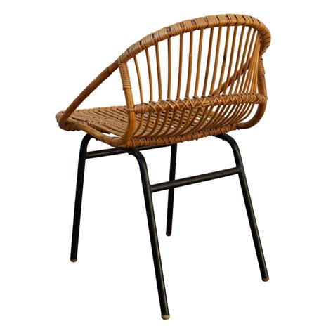 Vintage Rattan Nesting Chair By Alan Fuchs Prague