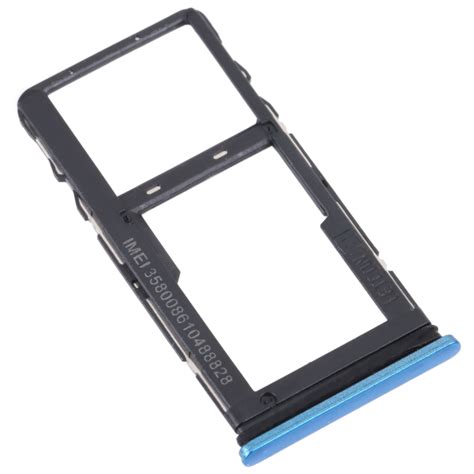 For TCL 20 5G Original SIM Card Tray SIM Micro SD Card Tray Blue