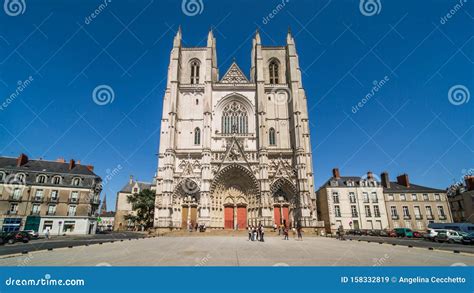 Facade Of Cathedral Saint Pierre And Saint Paul On A Sunny Summer Day