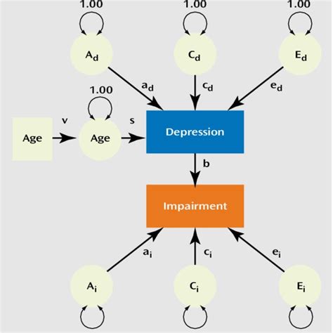 A Bivariate Twin Model For Depression And Associated Functional