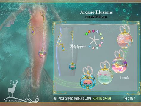 The Sims Resource Arcane Illusions Accessories Mermaid Lunae Hanging Spher