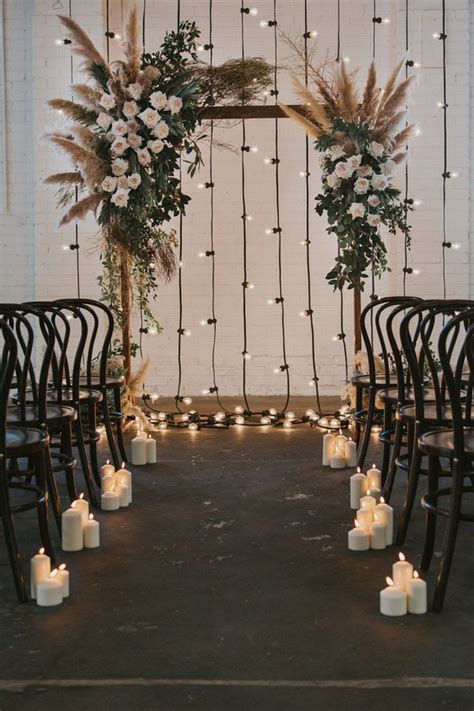 Top 20 Bohemian Pampas Grass Wedding Arches Roses And Rings