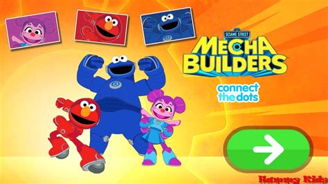 Mecha Builders Elmo Abby Cookie Monster Connect The Dots