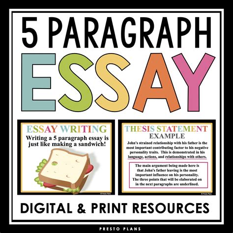 paragraph essay prestoplannerscom
