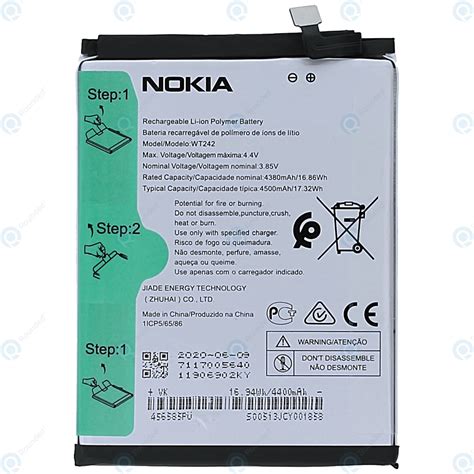 Nokia 2 4 TA 1277 TA 1275 TA 1274 TA 1270 Battery WT242 4500mAh