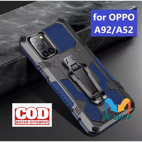 Jual Case Hp Oppo A92 A52 Casing Standing Back Klip Hard Case Robot New Cover Shopee Indonesia