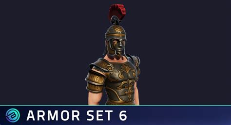 Centurion Armor Set Stylized RPG In Characters UE Marketplace