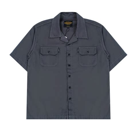 Jual ETERNALWORKS STONE WORKSHIRT GREY KEMEJA LENGAN PENDEK KEMEJA