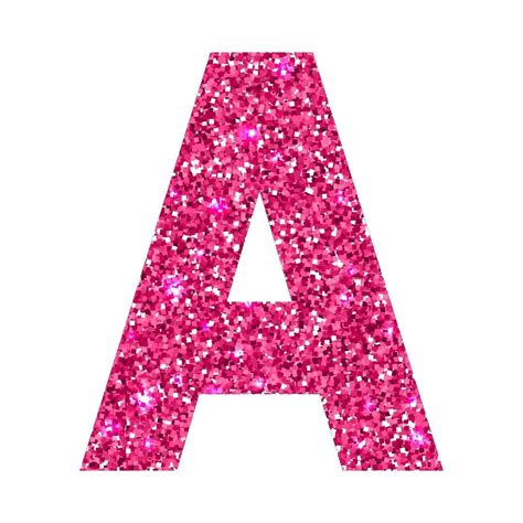 Pink Glitter Letters And Numbers Pink Glitter Alphabet Pink Glitter