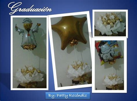 Arreglo con globos y chocolates Ferrero Rocher para Graduación Globos