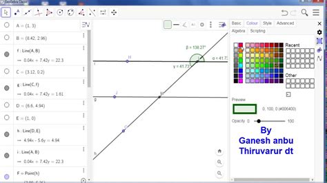 Geogebra Tutorial Part Angle Tools Usage And How To Teach Concepts