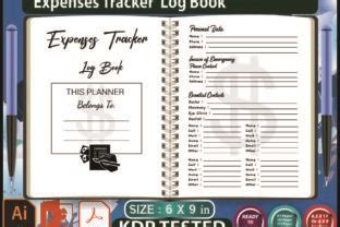 Expenses Tracker LOG Book KDP Interior Graphic By Farha Creative