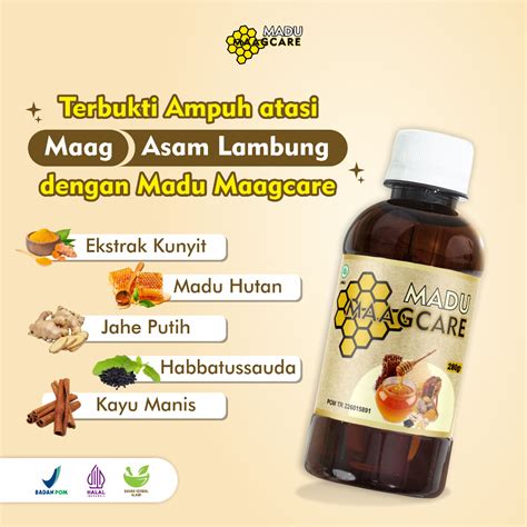 Jual Maagcare Obat Lambung Best Seller Madu Herbal Alami Lebih Ampuh