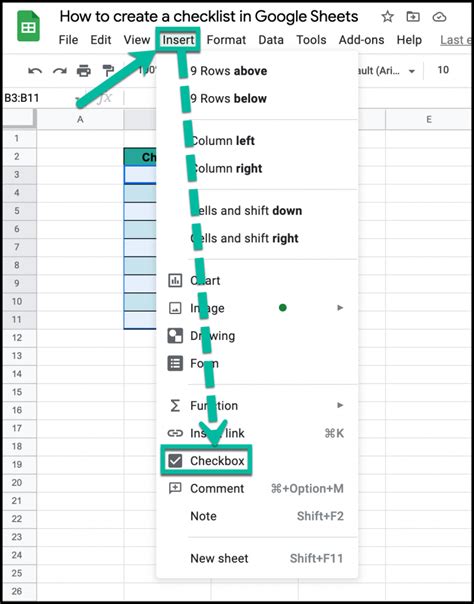 How To Create A Live Checkbox In Google Sheets