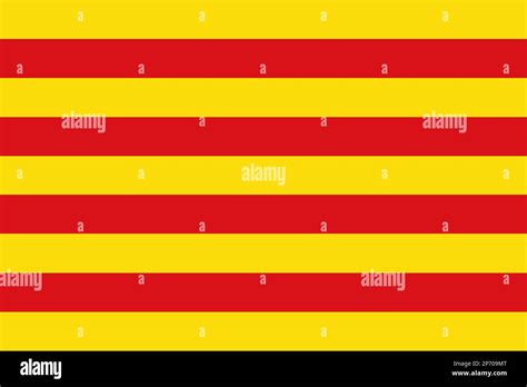 Flag Of Catalonia Stock Photo Alamy