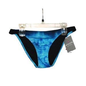 Athleta Swim Athleta Swim Bali Bikini Bottoms Blue Tie Dye Nwt Poshmark