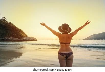 Arms Up Bikini Images Stock Photos Vectors Shutterstock